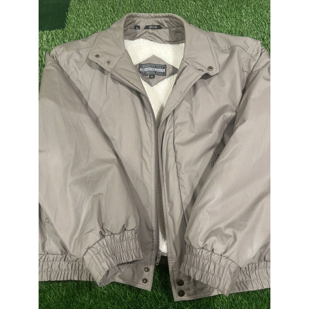 MEMBERS‎ ONLY Jacket XL men Coat fleece Sherpa Lining